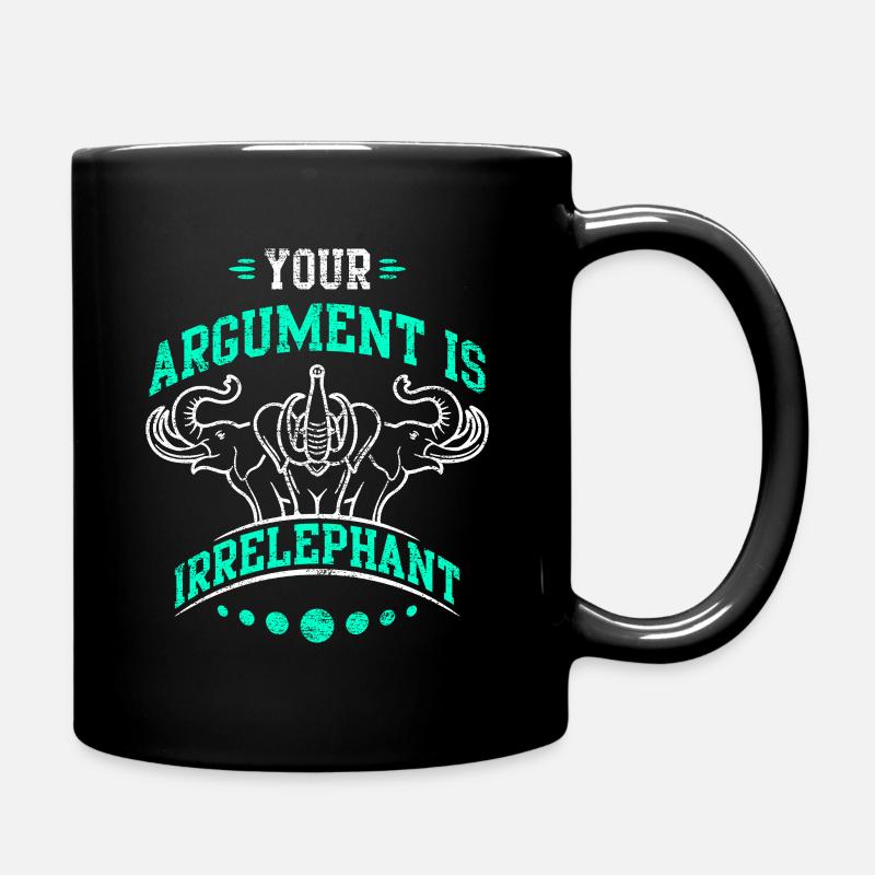 Elefant Elefanten Lieblingstier Dschungel Geschenk - Tasse einfarbig - Schwarz