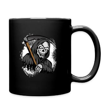 Faux homme avec tête de mort - Mug uni - noir - Droite