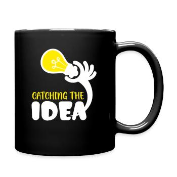 Habe eine Idee - Tasse einfarbig - Schwarz - Rechts