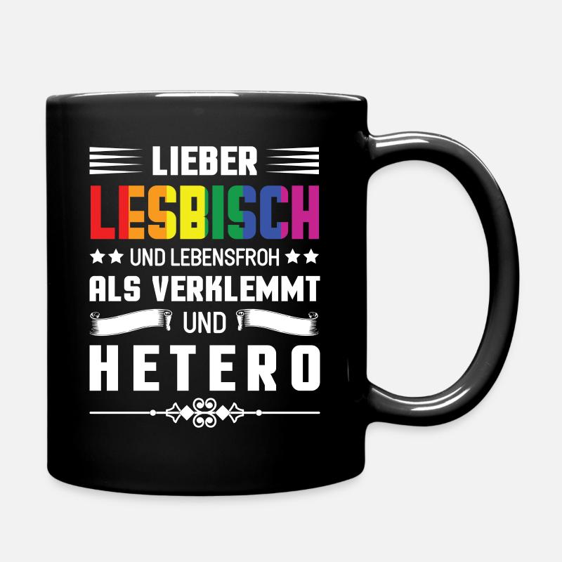 Lesbienne LGBT lesbienne - Mug uni - noir