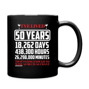 50ème anniversaire - Mug uni - noir - Droite
