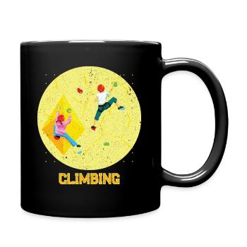 Children climbing sport - Full Colour Mug - black - Right