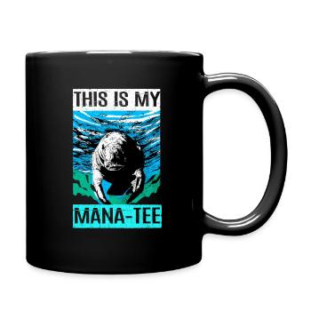 Manatee - Full Colour Mug - black - Right