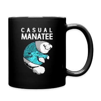 Manatee - Full Colour Mug - black - Right