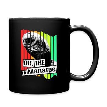 Manatee Dugong Sea Pig Sirenia Manatee - Full Colour Mug - black - Right