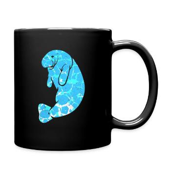 Manatee - Full Colour Mug - black - Right