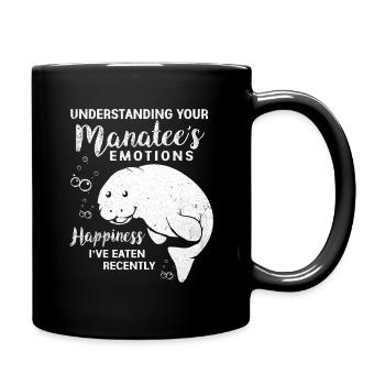 Manatee - Full Colour Mug - black - Right
