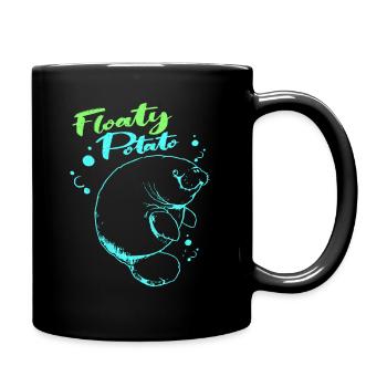 Manatee - Full Colour Mug - black - Right