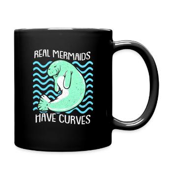 Manatee - Full Colour Mug - black - Right