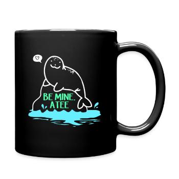 Manatee Dugong Sea Pig Sirenia Manatee - Full Colour Mug - black - Right