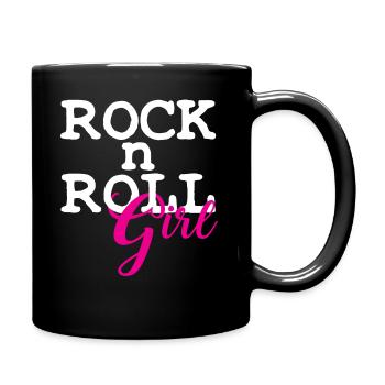 Rock 'n' Roll - Tasse einfarbig - Schwarz - Rechts