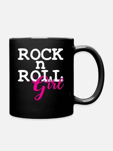 Rock 'n' Roll - Tasse einfarbig - Schwarz