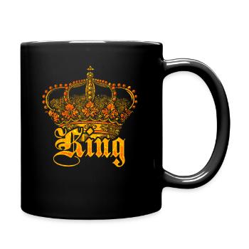 König Krone King - Tasse einfarbig - Schwarz - Rechts