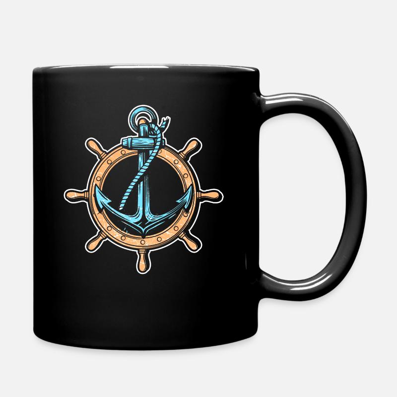 Ancre bateau bateau bateau marin - Mug uni - noir