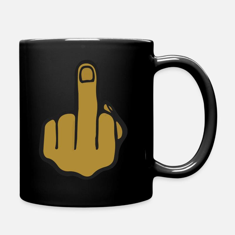 Emoji du majeur - Mug uni - noir
