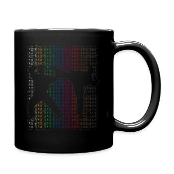 Karate Fitness - Tasse einfarbig - Schwarz - Rechts