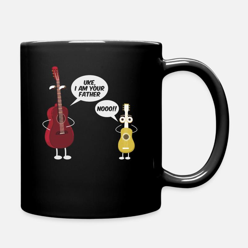 Ukulélé guitare - Uke je suis ton père - Mug uni - noir
