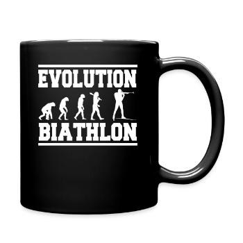 Evolution Biathlon - Tasse einfarbig - Schwarz - Rechts