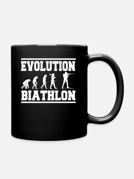 Evolución del biatlón - Ensfarvet krus - sort