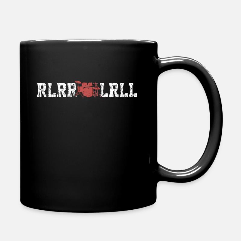 Schlagzeug - Tasse einfarbig - Schwarz