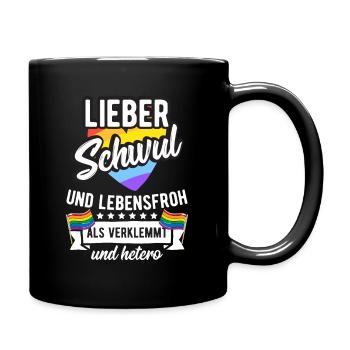Gay LGBT disant: gay - Mug uni - noir - Droite