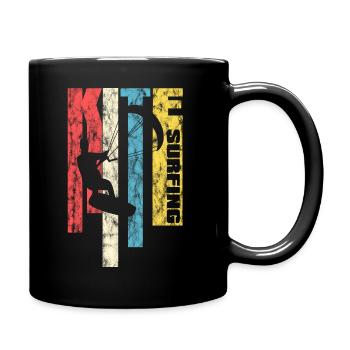 Kite Surf Surf Look Nautique Surf Lavé Surfers Nautiques - Mug uni - noir - Droite