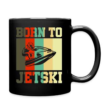 Born to Jetski Jet Ski Gift - Full Colour Mug - black - Right