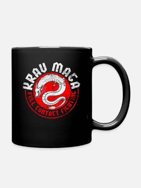 Krav Maga - Tasse einfarbig - Schwarz