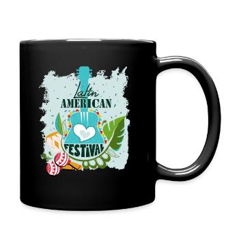 Latin Musik Dance American Festival T-Shirt Gift - Tasse einfarbig - Schwarz - Rechts