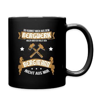 T-Shirt für den Stolzen Bergmann und Bergarbeiter - Tasse einfarbig - Schwarz - Rechts