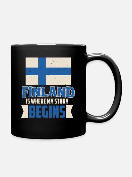 Finlande - Mug uni - noir
