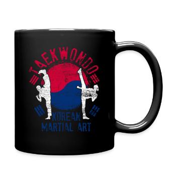 Taekwondo Corée - Mug uni - noir - Droite
