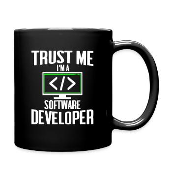 Croyez-moi, je suis un cadeau de développeur de logiciels en ligne - Mug uni - noir - Droite