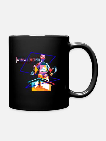 Polygone ramoneur - Mug uni - noir