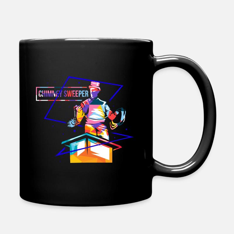 Schornsteinfeger Polygon - Tasse einfarbig - Schwarz