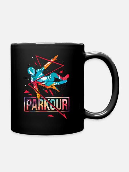 Polygone de parkour - Mug uni - noir