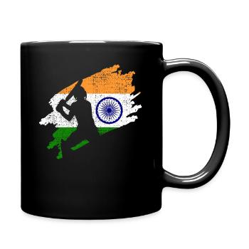 Cricket India Indian - Full Colour Mug - black - Right