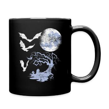 Chauve-souris Lune - Mug uni - noir - Droite
