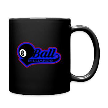Billiard ball ball - Full Colour Mug - black - Right