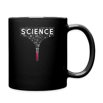 Science Wissenschaft Lehrer Schüler Geschenk Shirt - Tasse einfarbig - Schwarz - Rechts