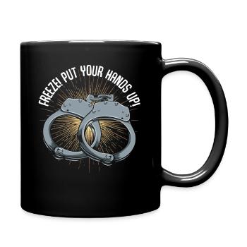 police - Mug uni - noir - Droite