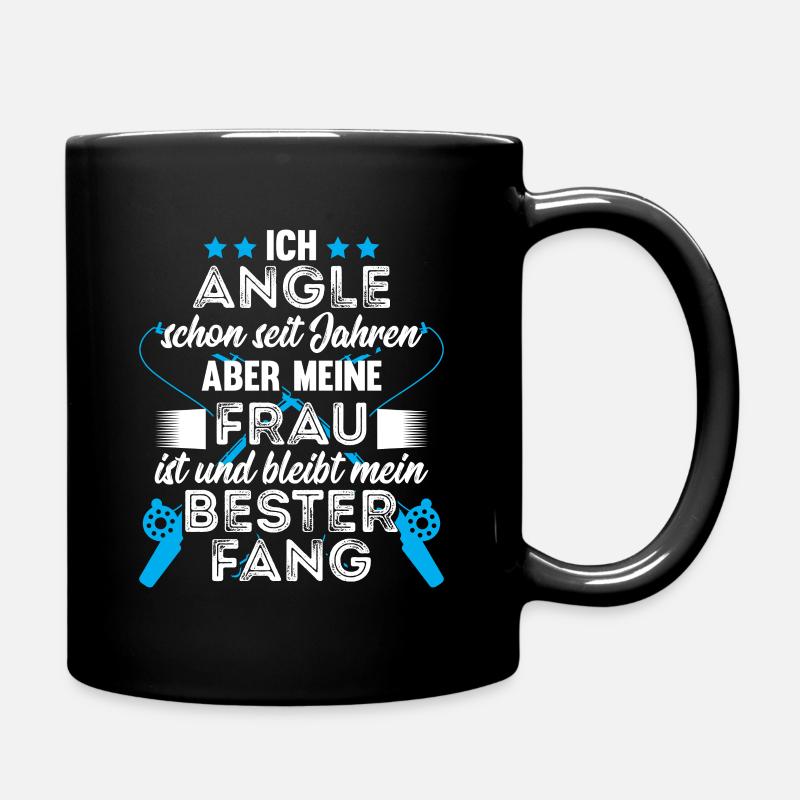 Angleer épouse pêche couple mariage - Mug uni - noir