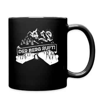 La montagne appelle montagne montagnes randonnée cadeau forêt - Mug uni - noir - Droite