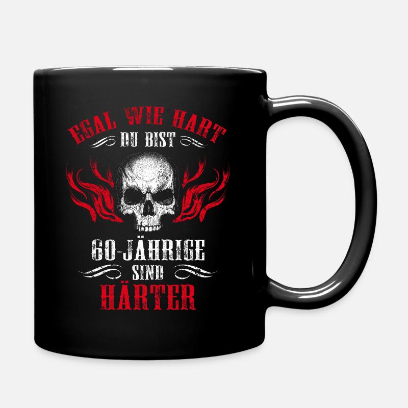 Homme de 60 ans crâne cadeau d'anniversaire 60e - Mug uni - noir