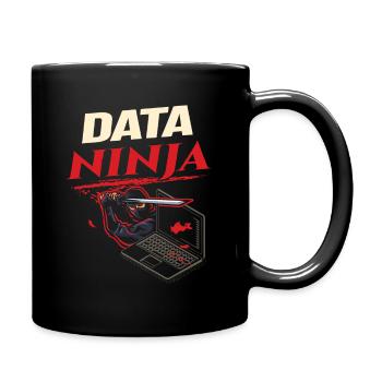 Data Ninja computer programming coder - Tasse einfarbig - Schwarz - Rechts