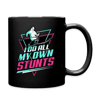 Skiing Skiing Skiing Skiing Skiing - Full Colour Mug - black - Right