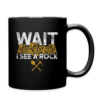 Archéologie pierres - Mug uni - noir - Droite