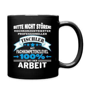 Menuisier menuisier menuisier de la verneur drôle rengaine - Mug uni - noir - Droite