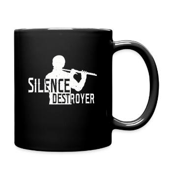 Flute Music Instrument Making Music Gift - Full Colour Mug - black - Right