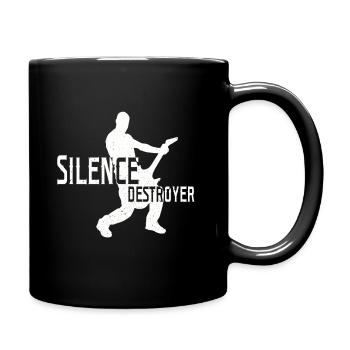 E-Gitarre elektrische Gitarre - Tasse einfarbig - Schwarz - Rechts